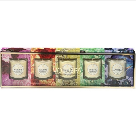 NIB VOLUSPA Maison Jardin Collection Votive Candle Set